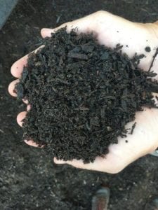 compost Compost resulting from Bokashi method.