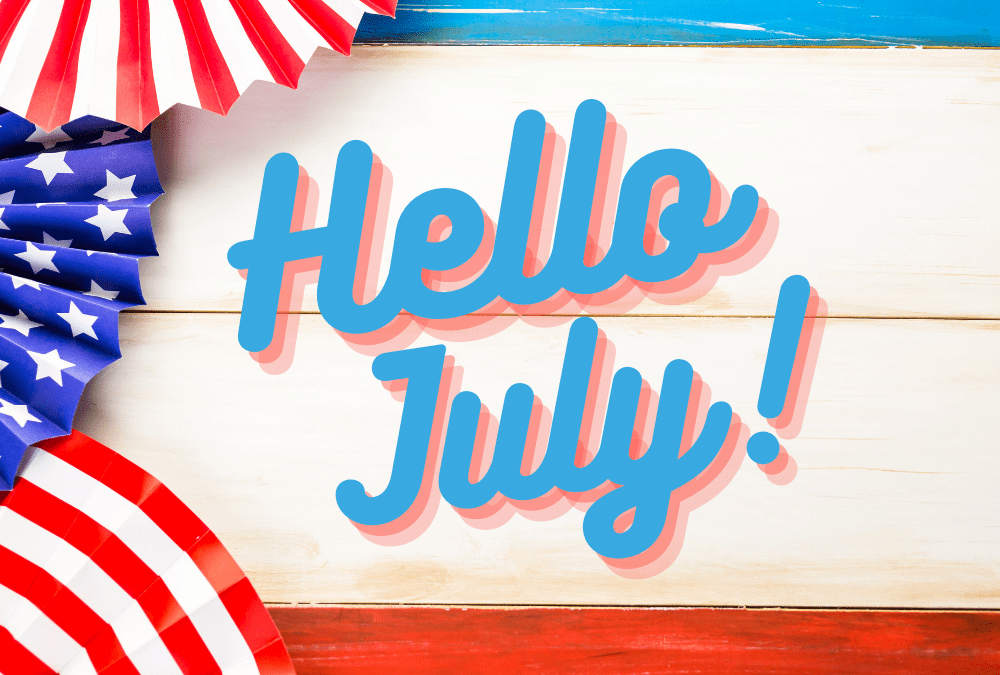 Summer July 4th Banner for Garden Maintenance