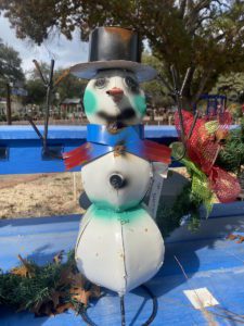 Gardeners gift metal art.