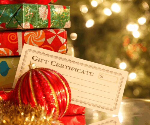 Gift certificates are terrific gifts for gardeners.