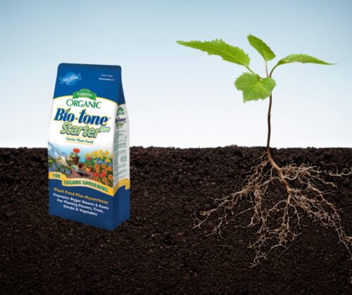 Planting products like Espoma Bio-Tone help grow strong root systems.