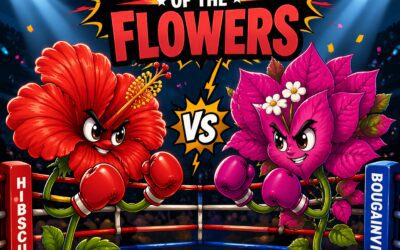 Battle of the Flowers: Hibiscus vs. Bougainvillea