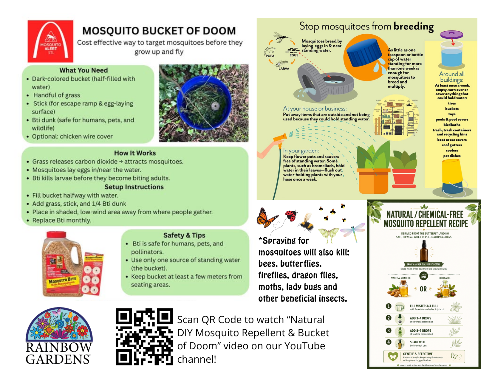 Mosquito prevention graphic.