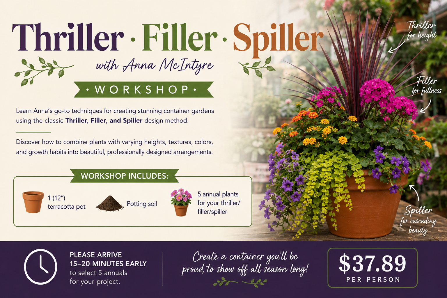Thriller Filler Spiller Event
